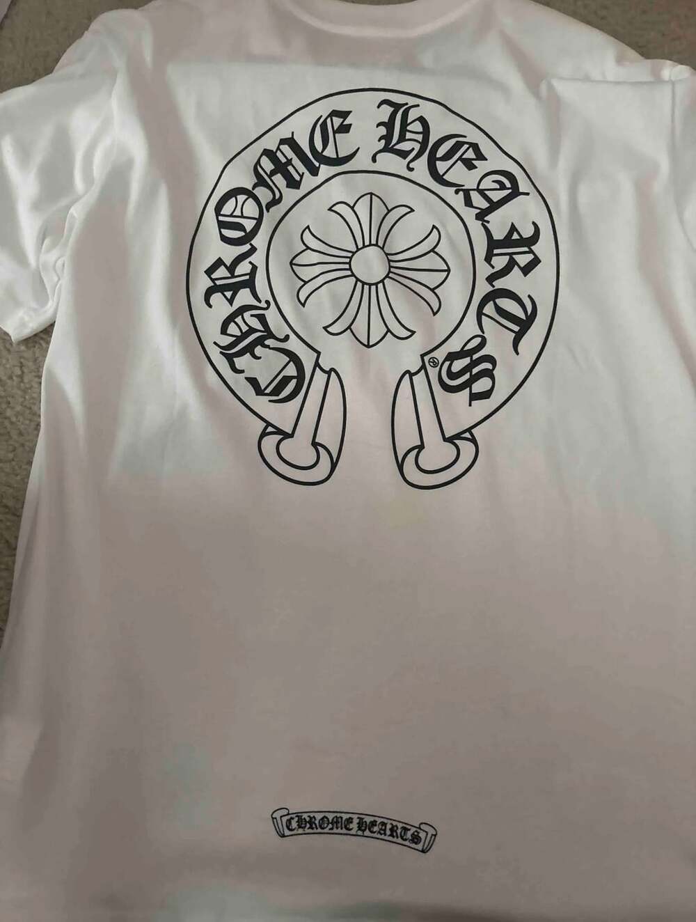 Chrome Hearts Horseshoe Logo Pocket T-Shirt White